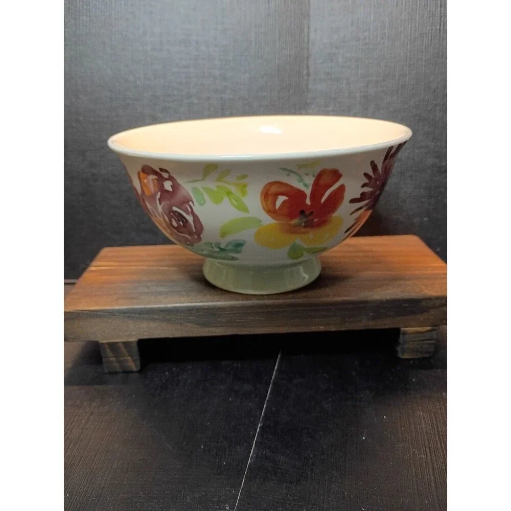 Threshold Corinna Floral Stoneware Soup Bowl 6